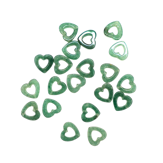 Heart Stone Charms for Permanent Jewelry