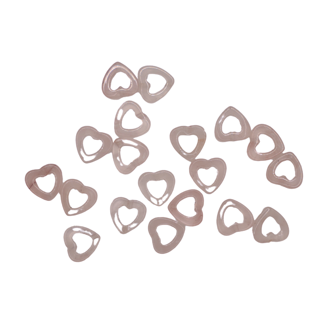 Heart Stone Charms for Permanent Jewelry