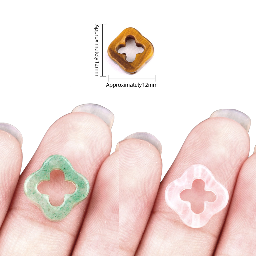 Clover Stone Charms for Permanent Jewelry
