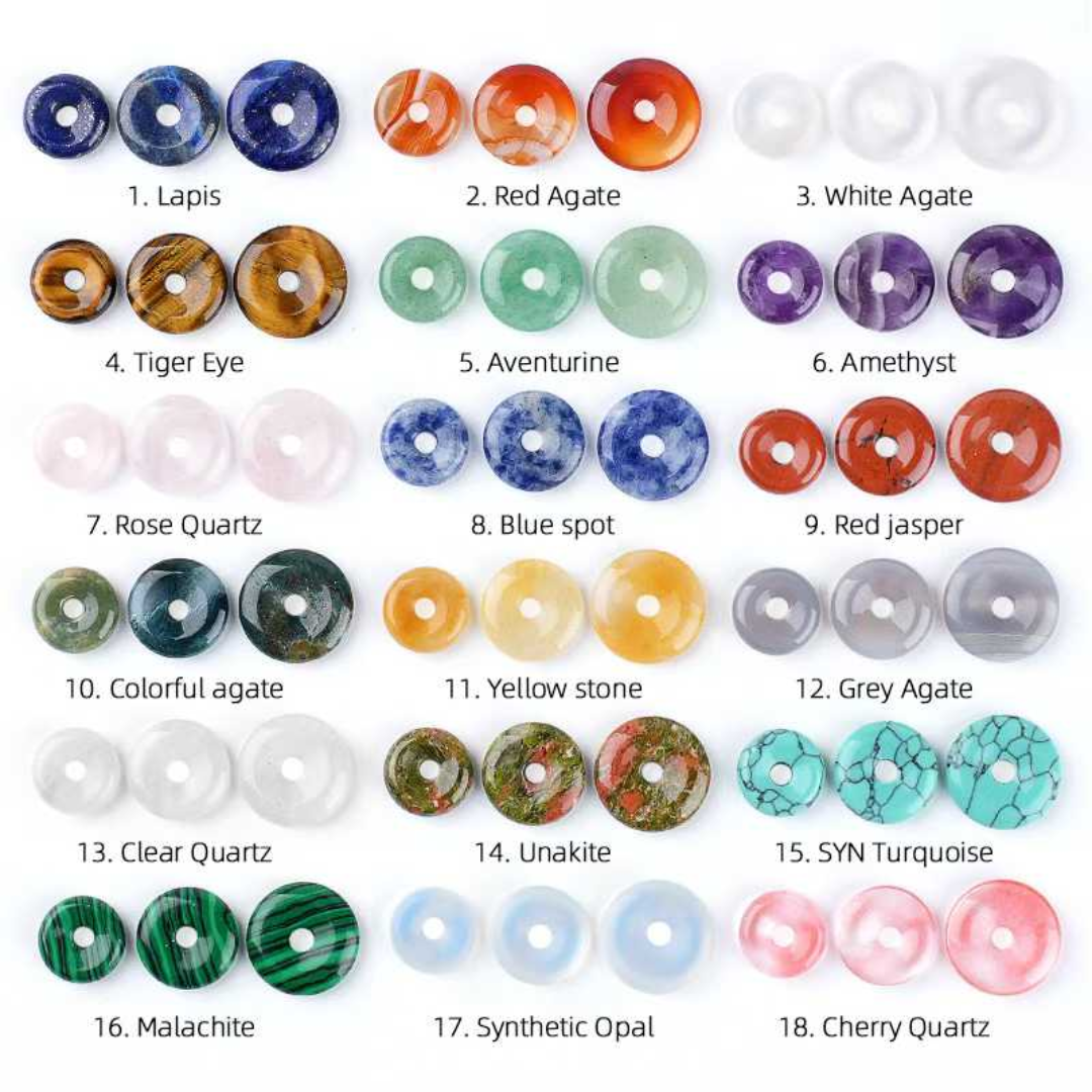 Donut Stone Charms for Permanent Jewelry