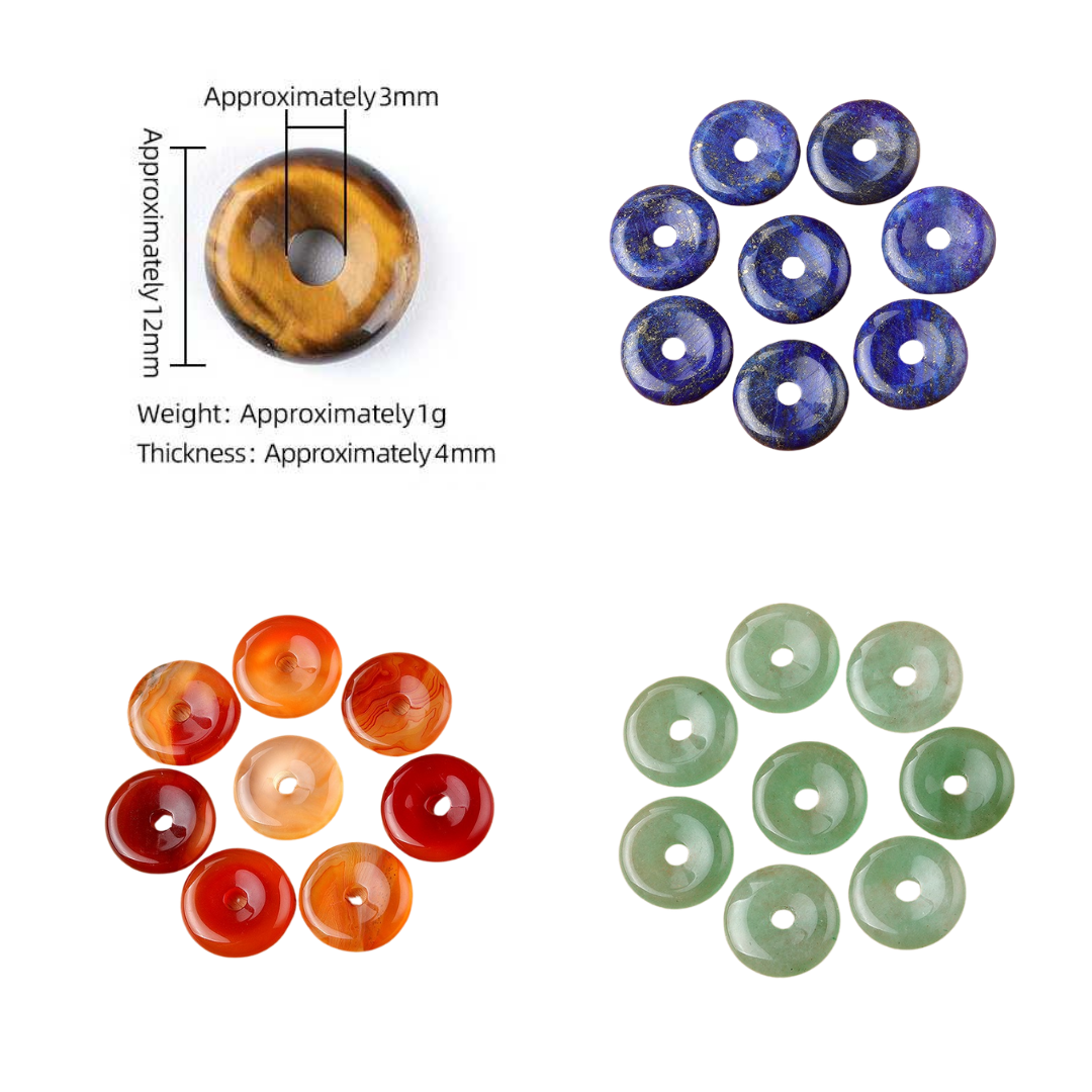 Donut Stone Charms for Permanent Jewelry